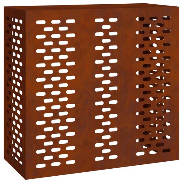 vidaXL Ochrana klimatizace Rezav&aacute; 110 x 50 x 105 cm