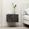 vidaXL Nočn&iacute; stolek &scaron;ed&yacute; s vysok&yacute;m leskem 40 x 30 x 30 cm dřevotř&iacute;ska