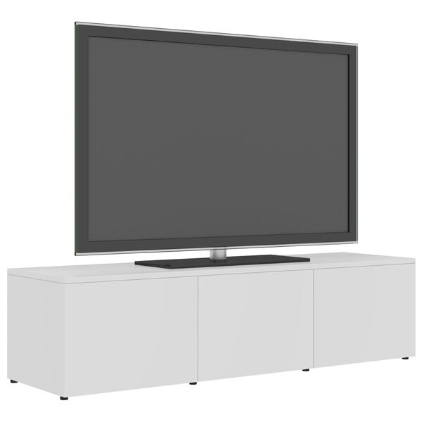 vidaXL TV stolek bílý 120 x 34 x 30 cm dřevotříska