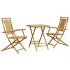 vidaXL 3d&iacute;ln&yacute; bistro set bambus