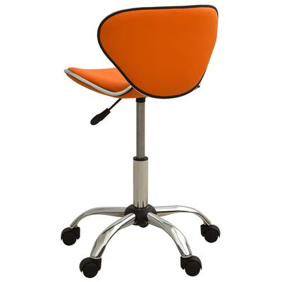 vidaXL Kancelářská židle oranžová umělá kůže
