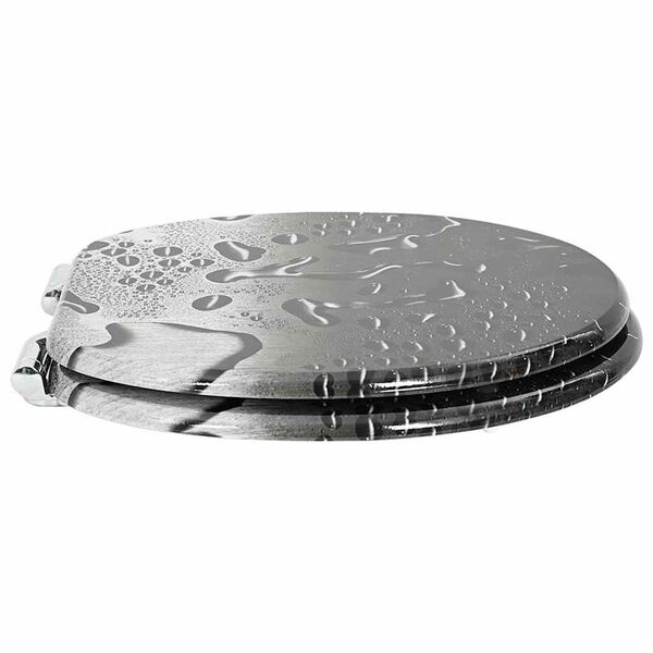 vidaXL Toaletn&iacute; sed&aacute;tko s tlumen&yacute;m zav&iacute;r&aacute;n&iacute;m &Scaron;ed&yacute; 44 x 38 cm MDF deska