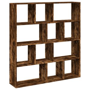 vidaXL Knihovna kouřov&yacute; dub 132 x 29 x 141,5 cm kompozitn&iacute; dřevo