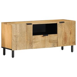 vidaXL TV skř&iacute;ňka hněd&yacute; 105x33x46 cm masivn&iacute; mangovn&iacute;kov&eacute; dřevo