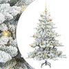 vidaXL Uměl&yacute; Skl&aacute;dac&iacute; V&aacute;nočn&iacute; Strom s stojanem B&iacute;l&aacute; 150 cm PVC a ocel