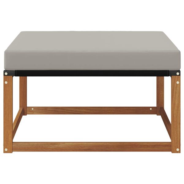 vidaXL Venkovn&iacute; podnožka Masivn&iacute; ak&aacute;tov&eacute; dřevo Př&iacute;rodn&iacute;