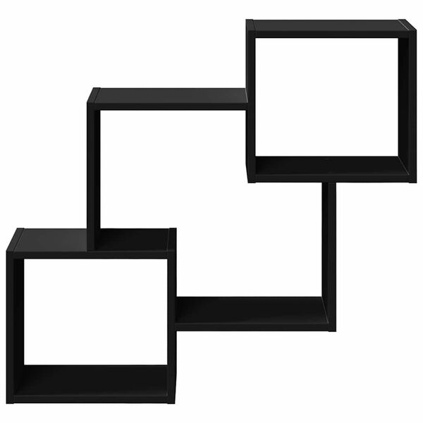 vidaXL N&aacute;stěnn&aacute; skř&iacute;ňka 78 x 18 x 71 cm čern&aacute; kompozitn&iacute; dřevo