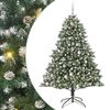 vidaXL Uměl&yacute; v&aacute;nočn&iacute; stromeček Zelen&aacute; 180 cm PVC, plast a ocel