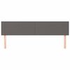 vidaXL Čela postele &scaron;ed&aacute; 160x5x78/88 cm uměl&aacute; kůže