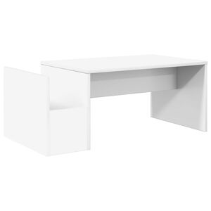 vidaXL Konferenčn&iacute; stolek B&iacute;l&aacute; 90 x 45 x 35 cm Kompozitn&iacute; dřevo