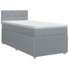 vidaXL Postel boxspring s matrac&iacute; Světle &scaron;ed&aacute; 90 x 190 cm Textil