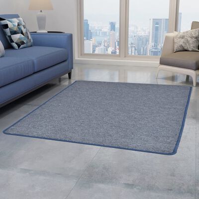 vidaXL Všívaný koberec 80 x 150 cm modrý