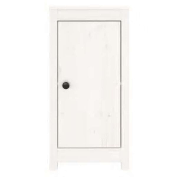 vidaXL Př&iacute;born&iacute;k b&iacute;l&yacute; 39x35x80 cm masivn&iacute; borov&eacute; dřevo