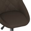 vidaXL Otočn&aacute; j&iacute;deln&iacute; židle hněd&aacute; uměl&aacute; kůže