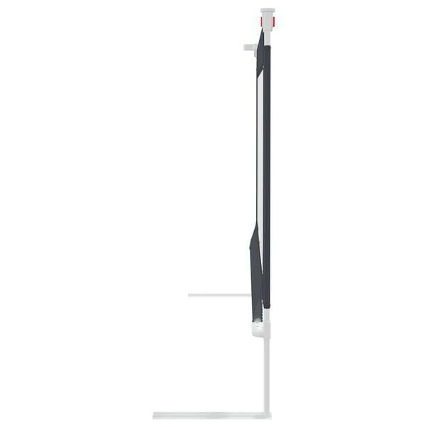 vidaXL Dětsk&aacute; z&aacute;brana k post&yacute;lce tmavě &scaron;ed&aacute; 90 x 25 cm textil