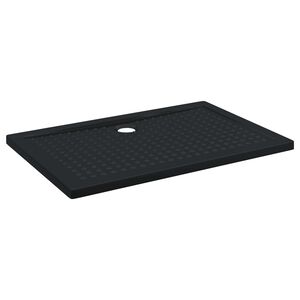 vidaXL Sprchov&yacute; z&aacute;kladn&iacute; t&aacute;c s tečkami Čern&yacute; 120 x 80 x 4 cm ABS