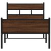 vidaXL R&aacute;m postele bez matrace hněd&yacute; dub 90 x 190 cm kompozitn&iacute; dřevo