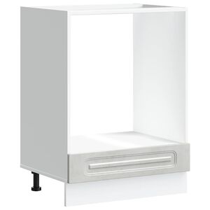 vidaXL Skř&iacute;ňka na troubu "Kalmar" betonově &scaron;ed&aacute; kompozit