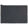 vidaXL Balkonov&aacute; z&aacute;stěna antracitov&aacute; 300 x 90 cm PVC
