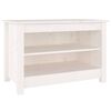 vidaXL Lavice s botn&iacute;kem b&iacute;l&aacute; 70 x 38 x 45,5 cm masivn&iacute; borovice