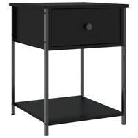 vidaXL Noční stolek černý 44 x 45 x 58 cm kompozitní dřevo