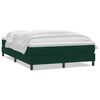 vidaXL Box spring postel s matrac&iacute; tmavě zelen&aacute; 160x220 cm samet