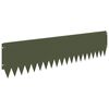 vidaXL Okraj tr&aacute;vn&iacute;ku 10 pcs 103 x 25 cm Ocel Olivově zelen&aacute;