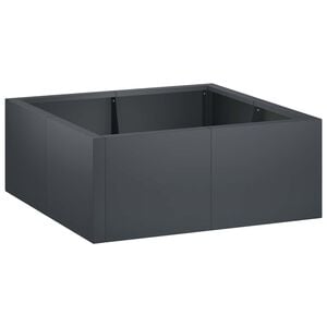 vidaXL Opěrn&aacute; zeď 4 ks 100 x 100 x 30 cm Ocel Antracitov&aacute;