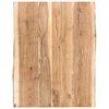 vidaXL Stoln&iacute; deska masivn&iacute; ak&aacute;ciov&eacute; dřevo 80 x (50&ndash;60) x 3,8 cm
