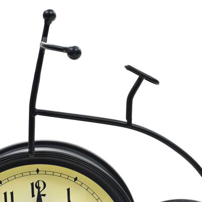 vidaXL Zahradní nástěnné hodiny s motivem bicyklu vintage