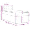 vidaXL Box spring postel s matrac&iacute; modr&aacute; 100 x 200 cm textil