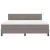 vidaXL Postel s boxspringem s matrac&iacute; s LED Taupe 180 x 200 cm textil
