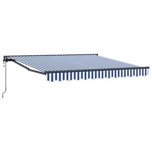 vidaXL R&aacute;m mark&yacute;zy Modr&aacute; a b&iacute;l&aacute; 300 x 250 cm