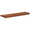 vidaXL Parapet okna Hněd&eacute; dřevo 100 x 20 x 4,5 cm PVC