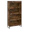 vidaXL Knihovna 80 x 30 x 155 cm Kompozitn&iacute; dřevo Kouřov&yacute; dub