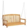 vidaXL Houpac&iacute; lavička Př&iacute;rodn&iacute; 114 x 61 x 61,5 cm Pevn&eacute; teakov&eacute; dřevo