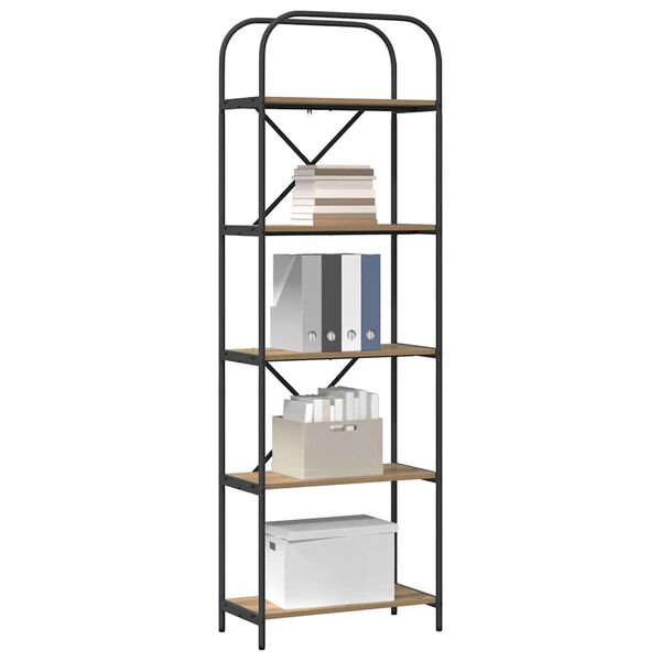 vidaXL Knihovna Artisanov&yacute; dub 60 x 30 x 183 cm Kompozitn&iacute; dřevo