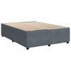 vidaXL Box spring postel s matrac&iacute; tmavě &scaron;ed&aacute; 160x200 cm samet