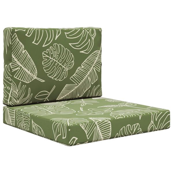 vidaXL Venkovn&iacute; pol&scaron;t&aacute;ř na pohovku 2 pcs Listov&yacute; design Polyester