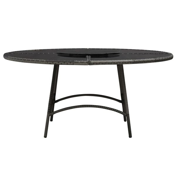 vidaXL 7d&iacute;ln&yacute; zahradn&iacute; j&iacute;deln&iacute; set s podu&scaron;kami polyratan &scaron;ed&yacute;