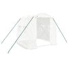 vidaXL Sklen&iacute;k s ocelov&yacute;m r&aacute;mem b&iacute;l&yacute; 4 m&sup2; 2 x 2 x 2 m