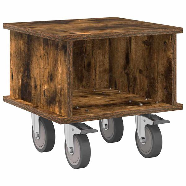 vidaXL Televizn&iacute; stojan Kouřov&yacute; dub 37 x 35 x 35 cm kompozitn&iacute; dřevo