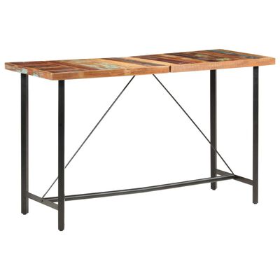 vidaXL Barový stůl 180 x 70 x 107 cm masivní recyklované dřevo