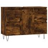 vidaXL Koupelnov&aacute; skř&iacute;ňka kouřov&yacute; dub 80 x 33 x 60 cm kompozitn&iacute; dřevo