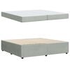 vidaXL R&aacute;m postele s matrac&iacute; Světle &scaron;ed&aacute; 200 x 200 cm textil