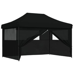 vidaXL Party Stan 279 x 410 x 315 cm Čern&aacute; Oxford l&aacute;tka