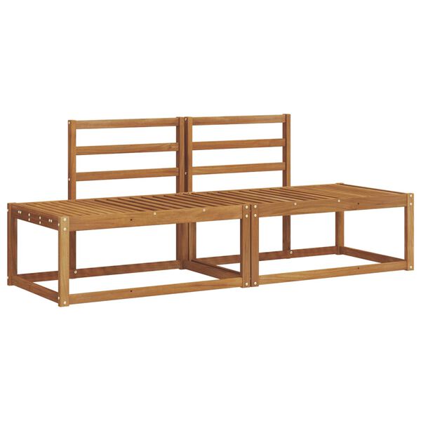 vidaXL Venkovn&iacute; pohovkov&aacute; souprava 2 pcs Př&iacute;rodn&iacute; 182,5 x 63 x 73 cm