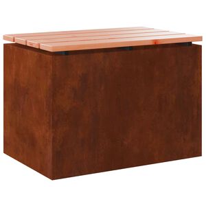 vidaXL Zahradn&iacute; lavice 1 -Seater 60 x 40 x 43 cm Rezav&aacute; Obd&eacute;ln&iacute;kov&yacute;