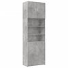 vidaXL Skř&iacute;ň highboard betonově &scaron;ed&aacute; 80x42,5x249 cm kompozitn&iacute; dřevo