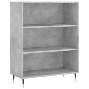 vidaXL Knihovna betonově &scaron;ed&aacute; 69,5 x 32,5 x 90 cm kompozitn&iacute; dřevo